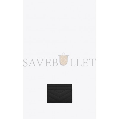 YSL CASSANDRE MATELASSÉ CARD CASE IN GRAIN DE POUDRE EMBOSSED LEATHER 423291BOW011000 (10.5*7.5*0.5cm)