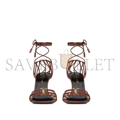 YSL BABYLONE SANDALS IN SMOOTH LEATHER 785706AADF02603
