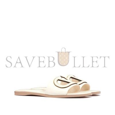 VALENTINO VLOGO CUT-OUT CALFSKIN SLIDE SANDAL 4W2S0IB0RLL_B24