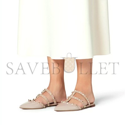 VALENTINO ROCKSTUD PATENT-LEATHER MULE 5W2S0H15VNW_P45