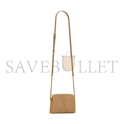 YSL GABY ZIPPED POUCH IN QUILTED LAMBSKIN 7336671EL072760 (18*13*3.5cm)