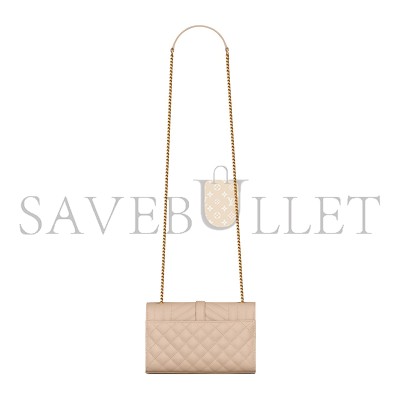 YSL ENVELOPE SMALL IN QUILTED GRAIN DE POUDRE EMBOSSED LEATHER 600195BOW912721 (21*13*6cm)