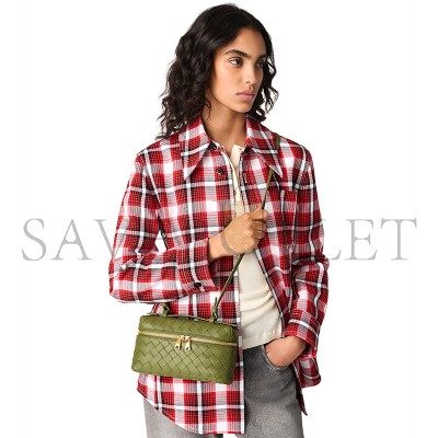BOTTEGA VENETA BANG BANG INTRECCIATO LEATHER VANITY CASE 789109V3IV12488 (22*12.5*5cm)
