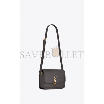 YSL SOLFERINO MEDIUM SATCHEL IN BOX SAINT LAURENT LEATHER 6343050SX0W1112 (23*16*6cm)