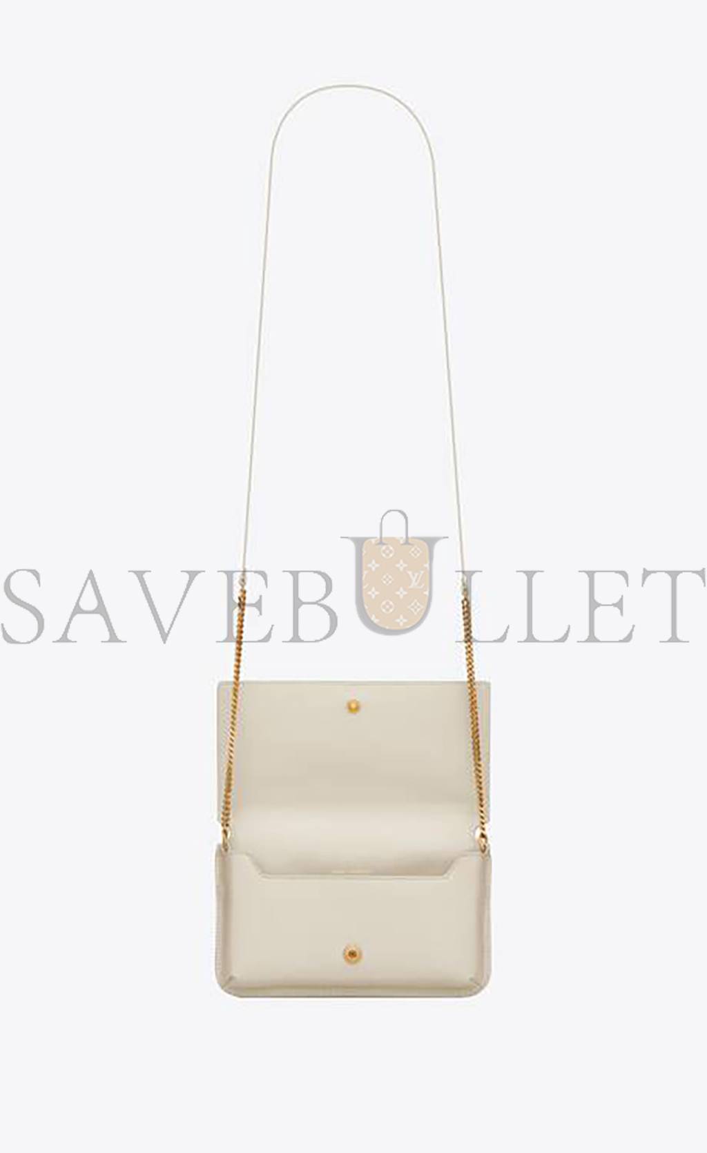 YSL CASSANDRE PHONE HOLDER WITH STRAP IN SMOOTH LEATHER 6350950U40J9207 (18*11*2.5cm)
