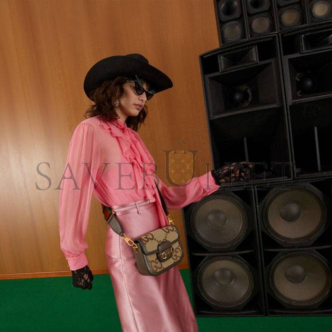 GUCCI HORSEBIT 1955 JUMBO GG MINI BAG 658574 UKMDG 2570 (20.6*14.4*5.1cm) GUCCI HORSEBIT 1955 JUMBO GG MINI BAG 658574 UKMDG 2570 (20.6*14.4*5.1cm)