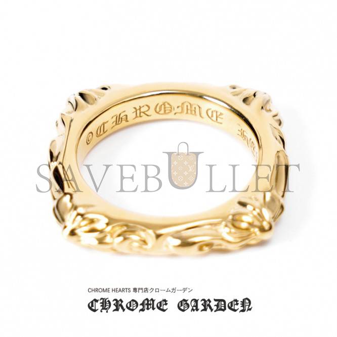 CHROME HEARTS 22K GOLD SBT BAND RING CHROME HEARTS 22K GOLD SBT BAND RING