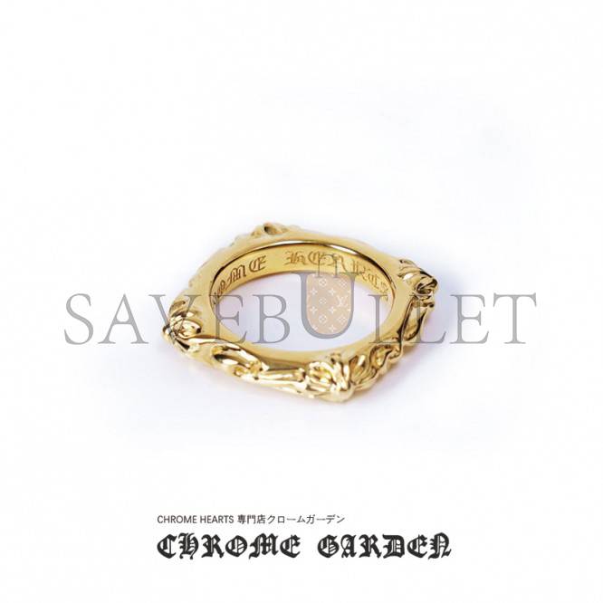 CHROME HEARTS 22K GOLD SBT BAND RING CHROME HEARTS 22K GOLD SBT BAND RING