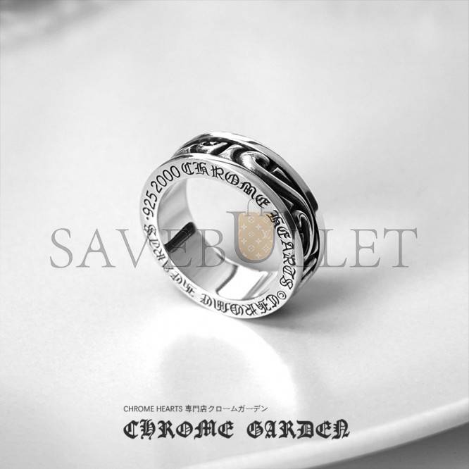 CHROME HEARTS SCROLL SPINNER RING CHROME HEARTS SCROLL SPINNER RING