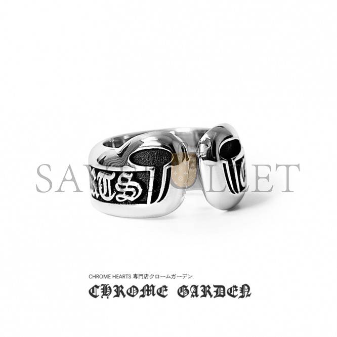 CHROME HEARTS SMALL SCROLL LABEL RING CHROME HEARTS SMALL SCROLL LABEL RING