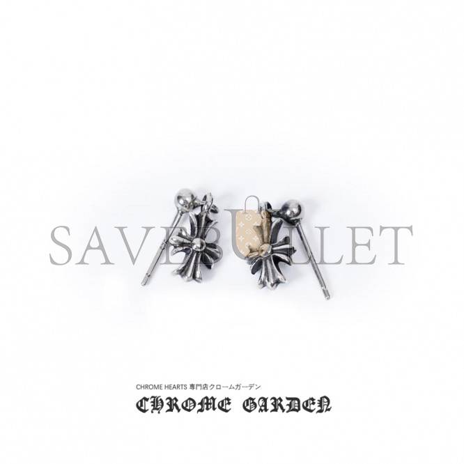 CHROME HEARTS TINY E CH PLUS DROP EARRINGS CHROME HEARTS TINY E CH PLUS DROP EARRINGS