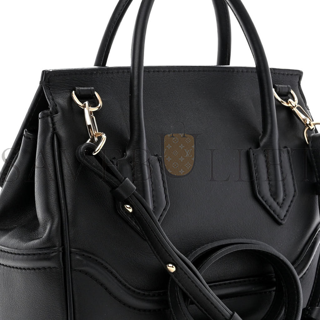 VERSACE CALFSKIN MEDIUM PALAZZO EMPIRE BAG BLACK (25*22*11cm) VERSACE CALFSKIN MEDIUM PALAZZO EMPIRE BAG BLACK (25*22*11cm)
