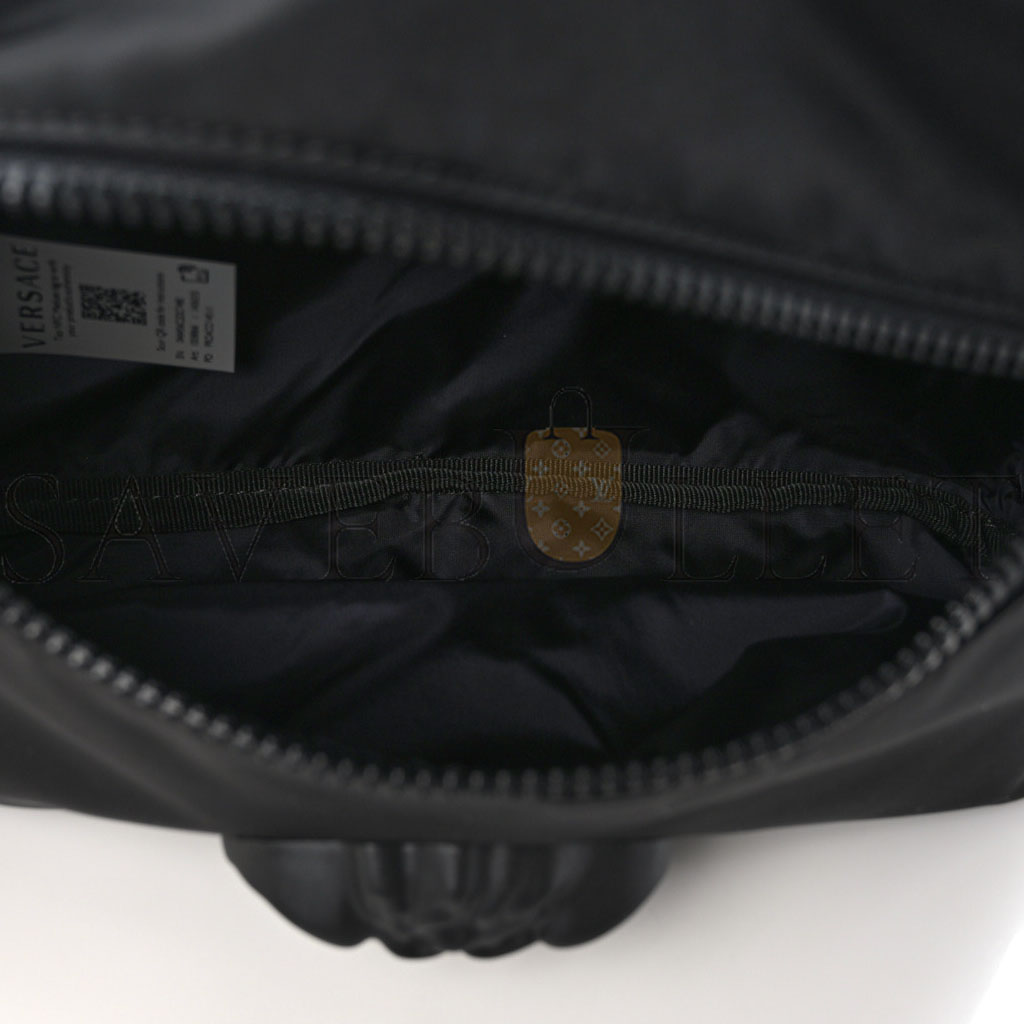 VERSACE NYLON PALAZZO MEDUSA BELT BAG BLACK RUTHENIUM (25*17*5cm) VERSACE NYLON PALAZZO MEDUSA BELT BAG BLACK RUTHENIUM (25*17*5cm)