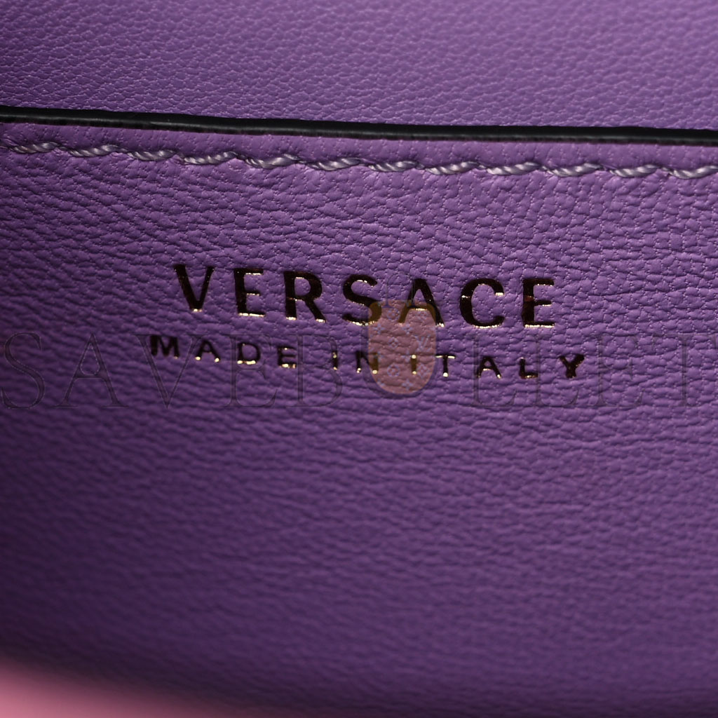 VERSACE GRAINED CALFSKIN SMALL LA MEDUSA TOP HANDLE BAG PINK (20*18*10cm) VERSACE GRAINED CALFSKIN SMALL LA MEDUSA TOP HANDLE BAG PINK (20*18*10cm)