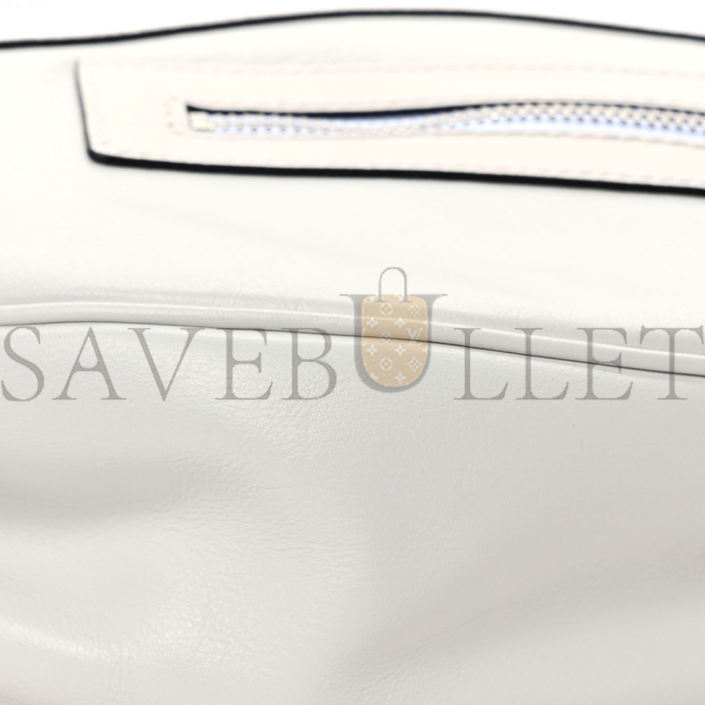 VERSACE CALFSKIN MEDIUM REPEAT ZIP HOBO OPTICAL WHITE (30*22*9cm) VERSACE CALFSKIN MEDIUM REPEAT ZIP HOBO OPTICAL WHITE (30*22*9cm)