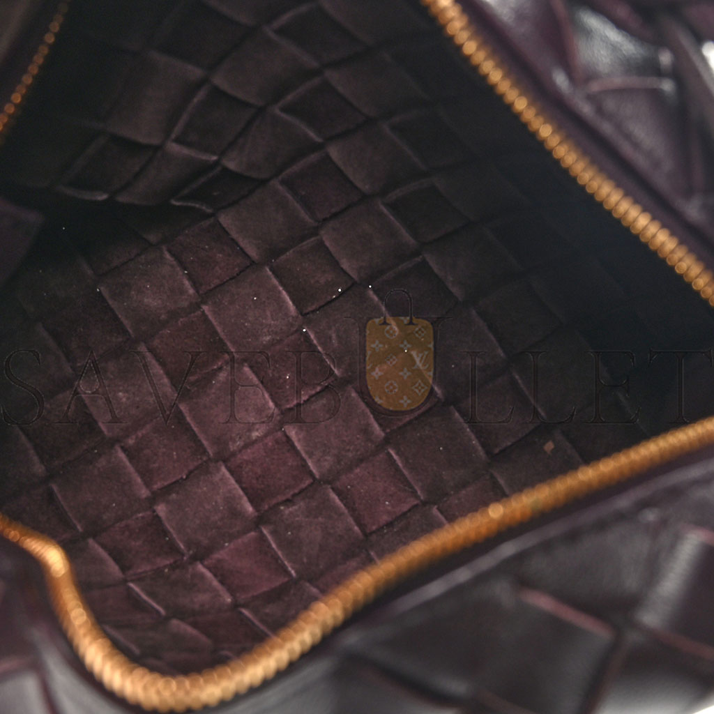 BOTTEGA VENETA NAPPA INTRECCIATO MINI LOOP CAMERA BAG GRAPE 1417427 (18*11*8cm) BOTTEGA VENETA NAPPA INTRECCIATO MINI LOOP CAMERA BAG GRAPE 1417427 (18*11*8cm)