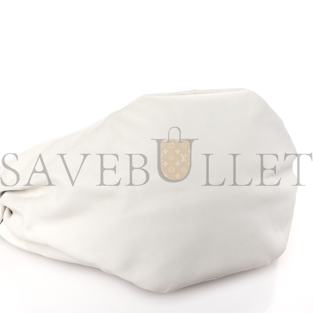 BOTTEGA VENETA CALFSKIN TEEN DOUBLE KNOT HOBO WHITE (25*13*12cm) BOTTEGA VENETA CALFSKIN TEEN DOUBLE KNOT HOBO WHITE (25*13*12cm)
