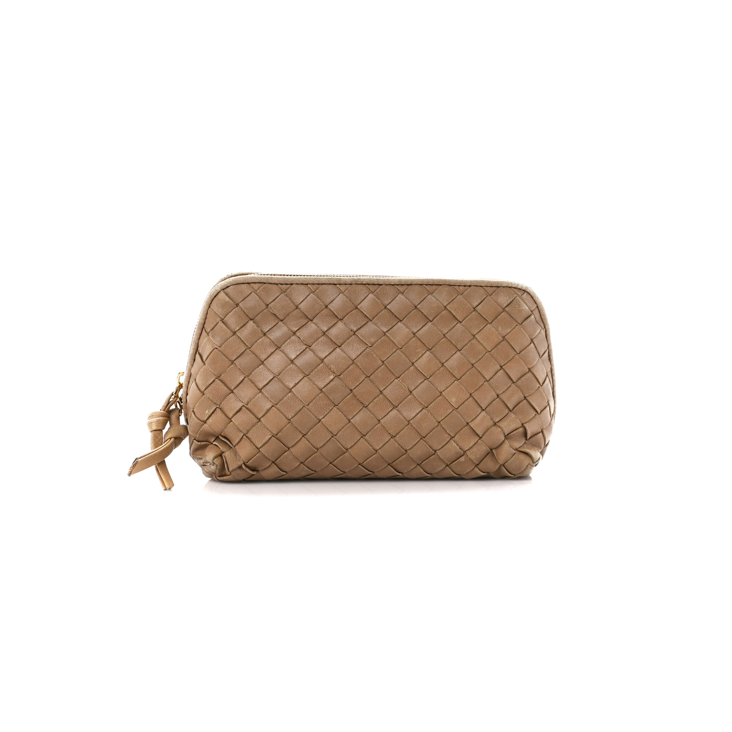 BOTTEGA VENETA NAPPA INTRECCIATO SMALL COSMETIC POUCH CAMEL (17*10*8cm) BOTTEGA VENETA NAPPA INTRECCIATO SMALL COSMETIC POUCH CAMEL (17*10*8cm)