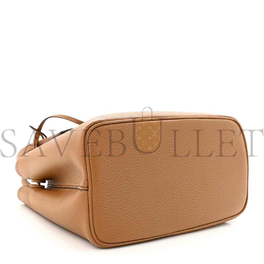 PRADA VITELLO DAINO SOFT MINI DOUBLE BAG CARAMEL (25*18*10cm) PRADA VITELLO DAINO SOFT MINI DOUBLE BAG CARAMEL (25*18*10cm)