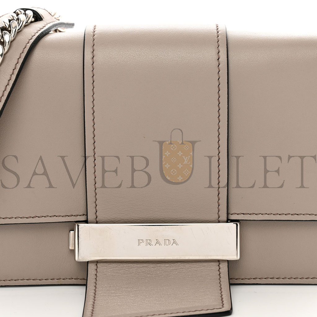 PRADA CITY CALF RIBBON BAG POMICE (19*13*5cm) PRADA CITY CALF RIBBON BAG POMICE (19*13*5cm)