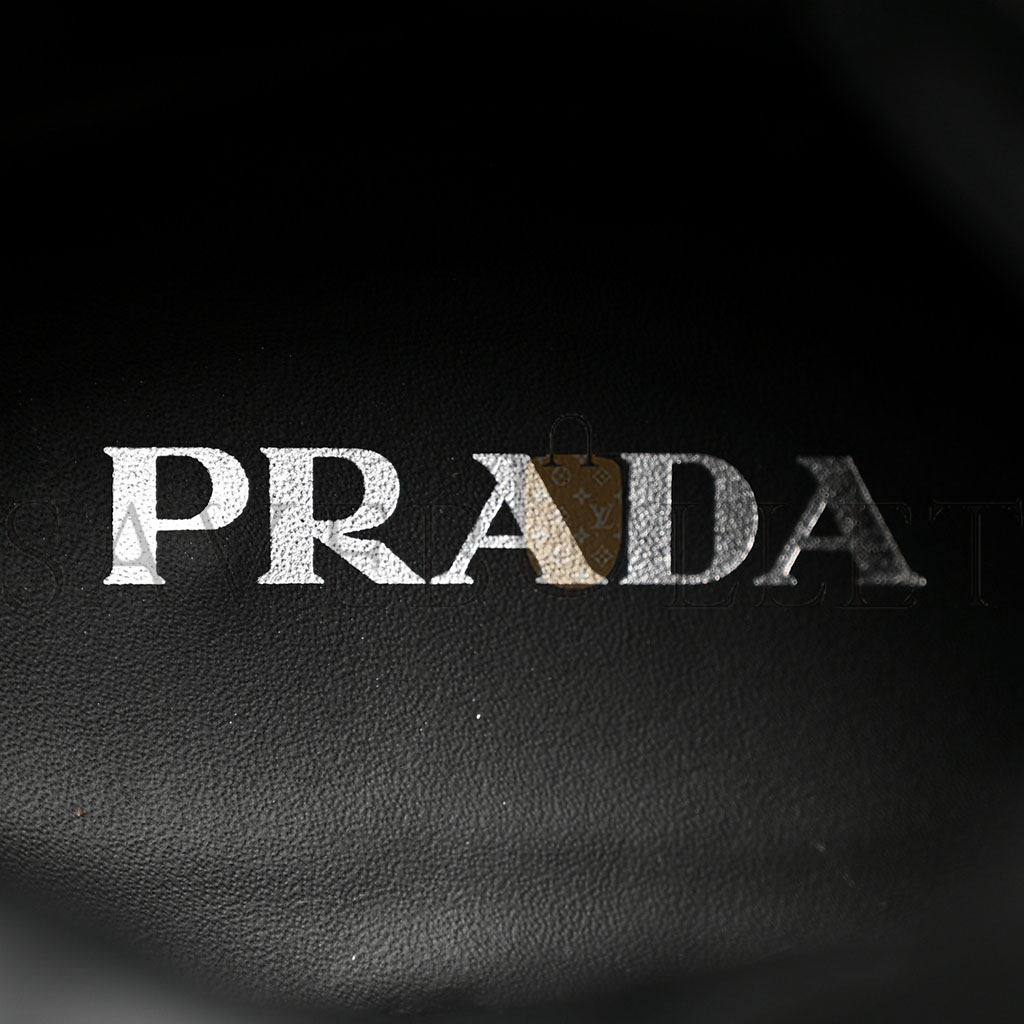 PRADA RE-NYLON SPAZZOLATO ROIS METAL TRIANGLE LOGO TALL 50MM COMBAT BOOTS 38.5 BLACK PRADA RE-NYLON SPAZZOLATO ROIS METAL TRIANGLE LOGO TALL 50MM COMBAT BOOTS 38.5 BLACK