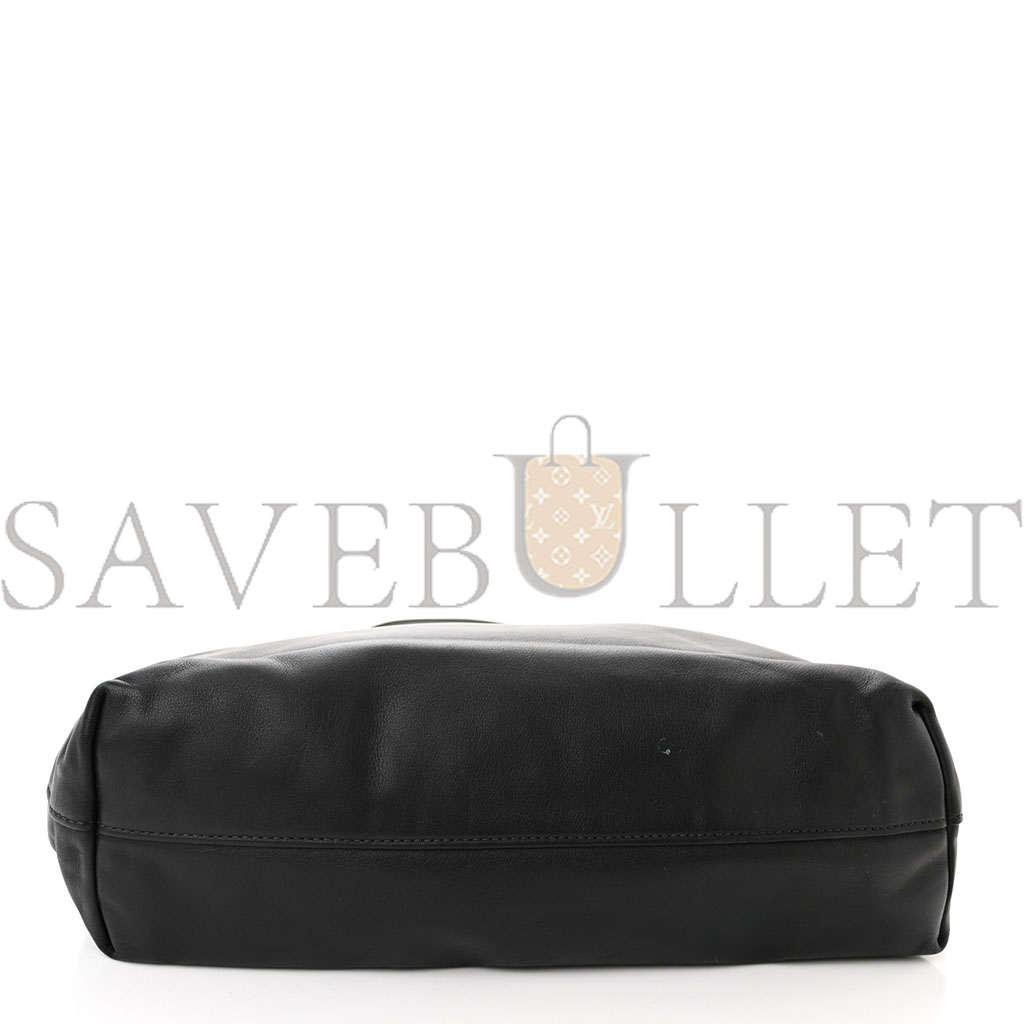 PRADA SOFT CALF SHOPPING TOTE BLACK (36*33*11cm) PRADA SOFT CALF SHOPPING TOTE BLACK (36*33*11cm)