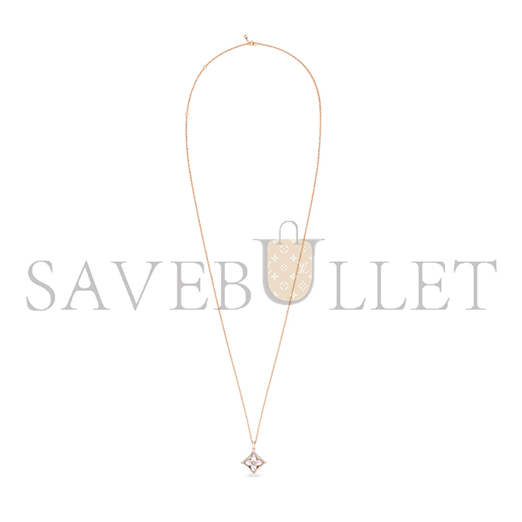 LOUIS VUITTON COLOUR BLOSSOM XL MEDALLION, PINK GOLD, WHITE MOTHER-OF-PEARL AND DIAMOND Q93896
