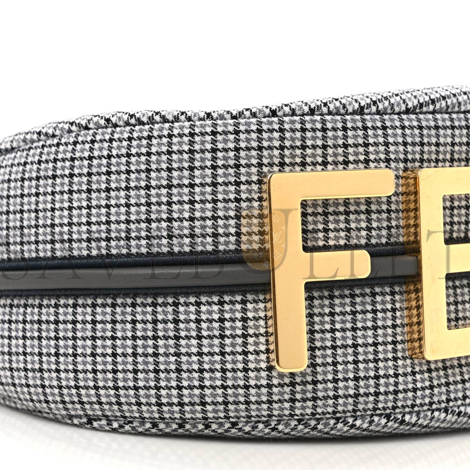 FENDI WOOL VITELLO GRACE SMALL HOUNDSTOOTH SMALL FENDIGRAPHY HOBO BAG GRIGIO ANTHRACITE (28*21*8cm) FENDI WOOL VITELLO GRACE SMALL HOUNDSTOOTH SMALL FENDIGRAPHY HOBO BAG GRIGIO ANTHRACITE (28*21*8cm)