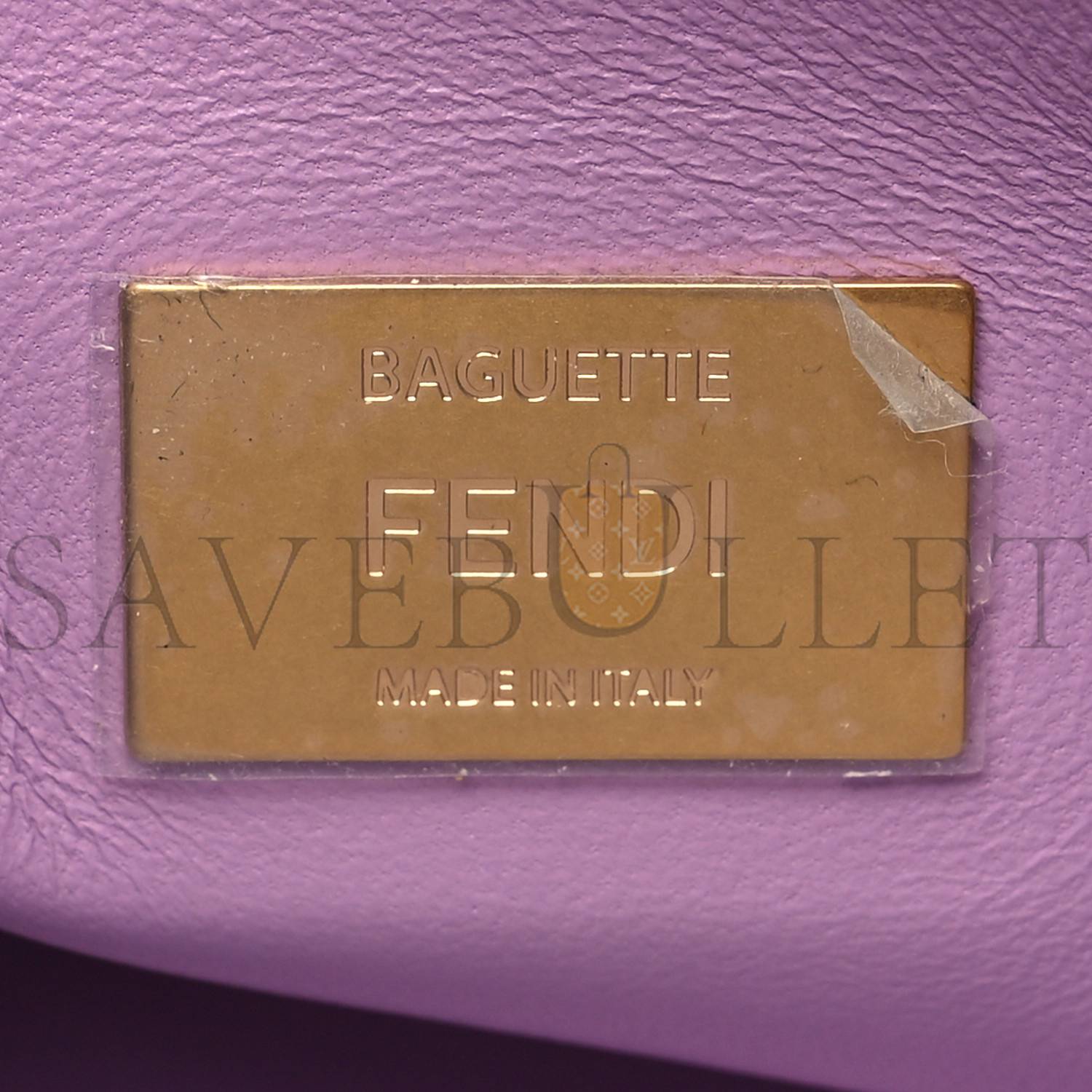 FENDI NAPPA SMALL FF EMBOSSED MIDI CHAIN BAGUETTE VIOLETTA (23*13*6cm) FENDI NAPPA SMALL FF EMBOSSED MIDI CHAIN BAGUETTE VIOLETTA (23*13*6cm)