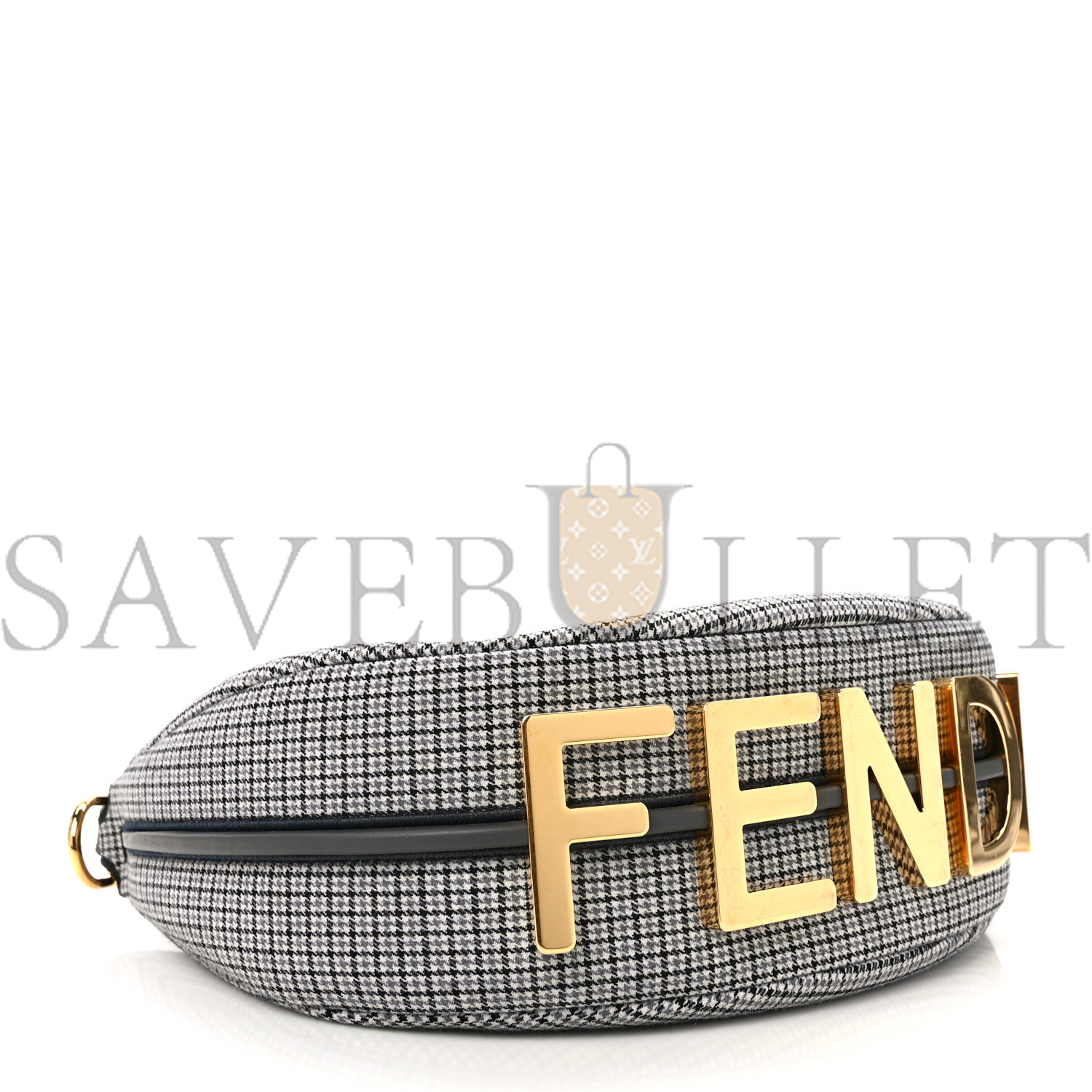 FENDI WOOL VITELLO GRACE SMALL HOUNDSTOOTH SMALL FENDIGRAPHY HOBO BAG GRIGIO ANTHRACITE (28*21*8cm) FENDI WOOL VITELLO GRACE SMALL HOUNDSTOOTH SMALL FENDIGRAPHY HOBO BAG GRIGIO ANTHRACITE (28*21*8cm)