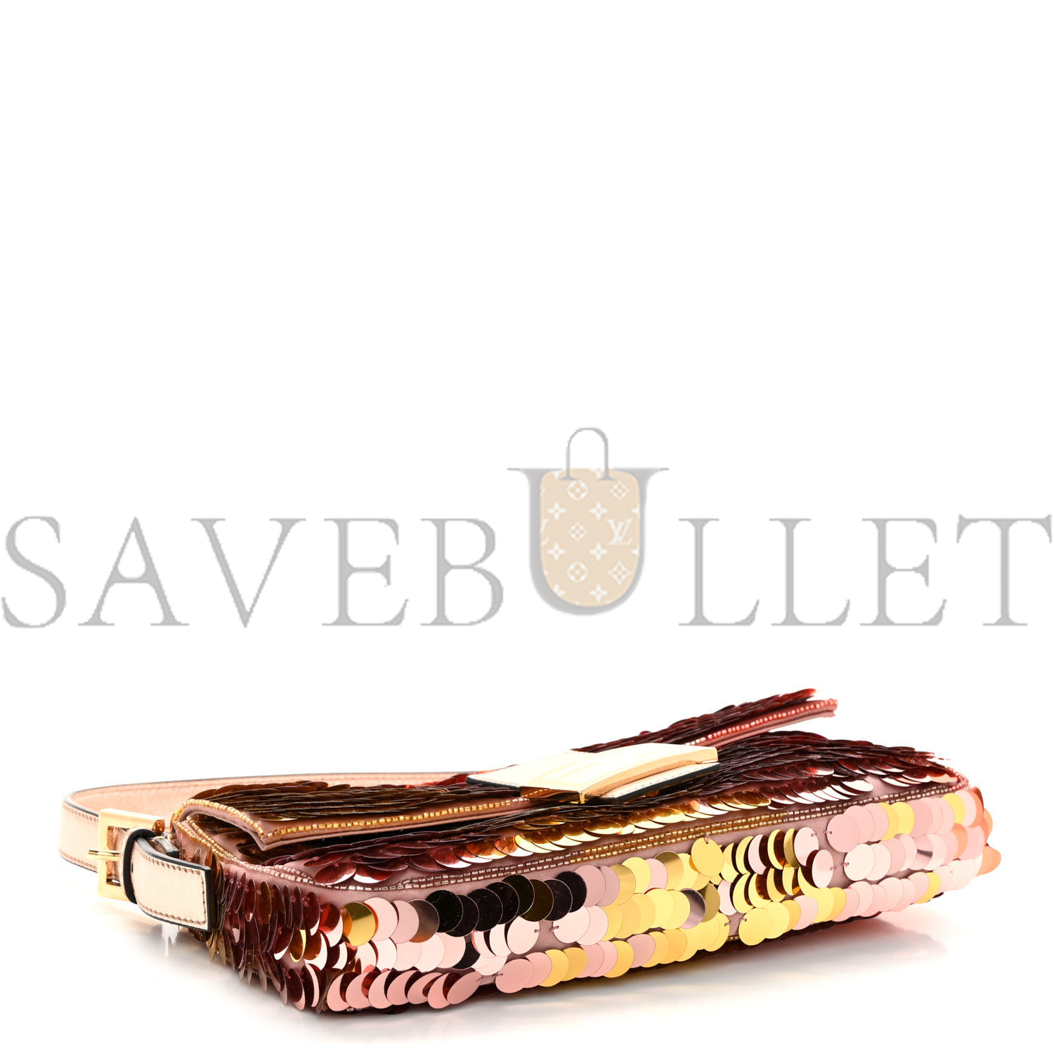 FENDI SEQUIN PAILLETTES VITELLO LAMINATO STRIPED BAGUETTE 1997 MULTICOLOR (27*15*6cm) FENDI SEQUIN PAILLETTES VITELLO LAMINATO STRIPED BAGUETTE 1997 MULTICOLOR (27*15*6cm)