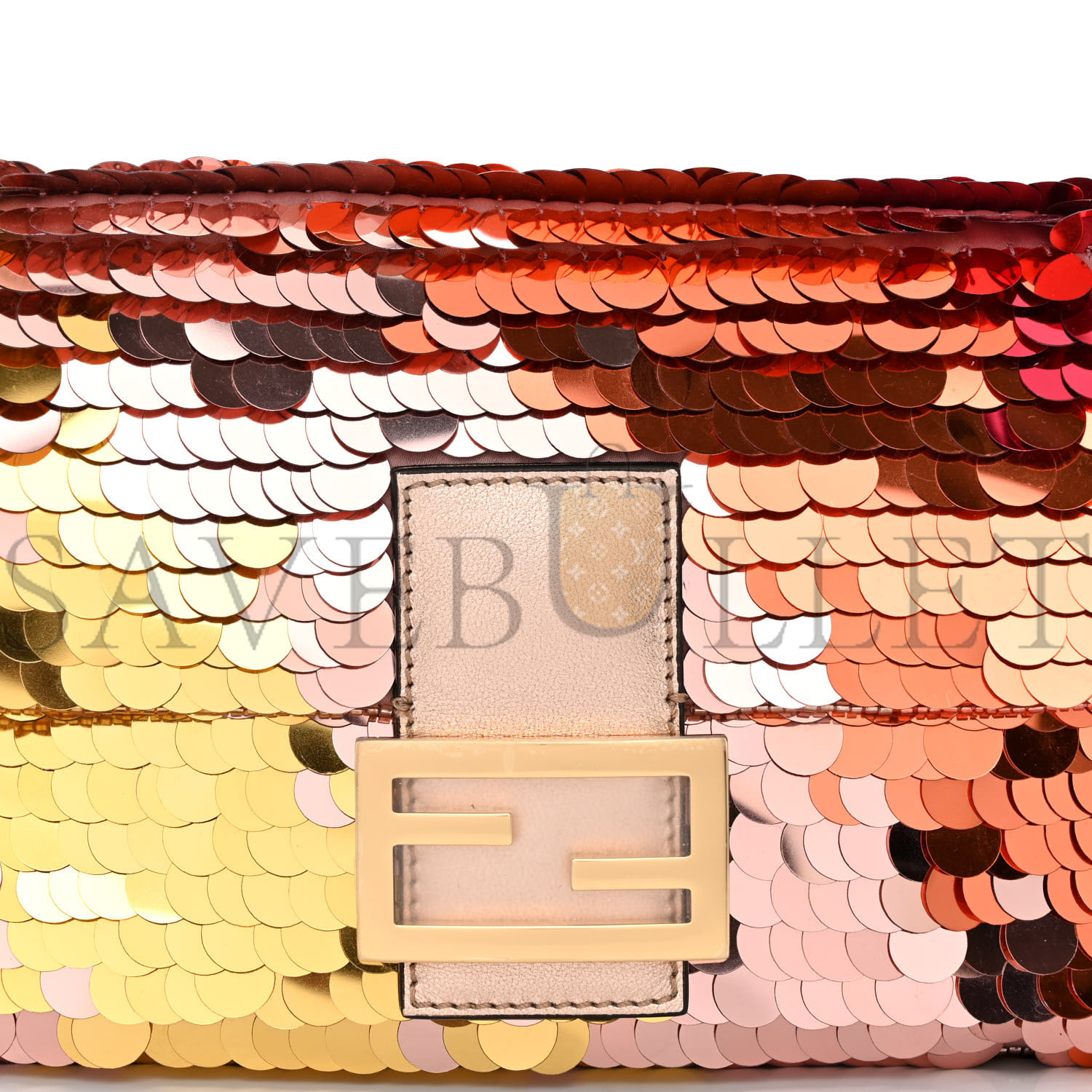 FENDI SEQUIN PAILLETTES VITELLO LAMINATO STRIPED BAGUETTE 1997 MULTICOLOR (27*15*6cm) FENDI SEQUIN PAILLETTES VITELLO LAMINATO STRIPED BAGUETTE 1997 MULTICOLOR (27*15*6cm)