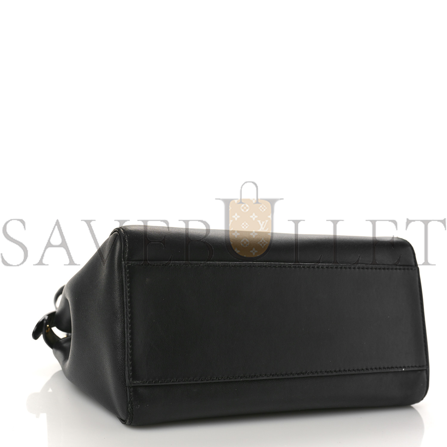 FENDI NAPPA MINI PEEKABOO ICONIC SATCHEL BLACK (23*17*11cm) FENDI NAPPA MINI PEEKABOO ICONIC SATCHEL BLACK (23*17*11cm)