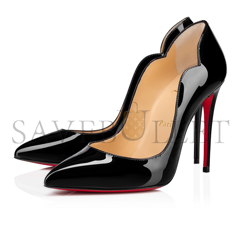 CHRISTIAN LOUBOUTIN HOT CHICK 100 MM PUMPS-PATENT CALF LEATHER-BLACK-WOMEN 1190911BK01 CHRISTIAN LOUBOUTIN HOT CHICK 100 MM PUMPS-PATENT CALF LEATHER-BLACK-WOMEN 1190911BK01