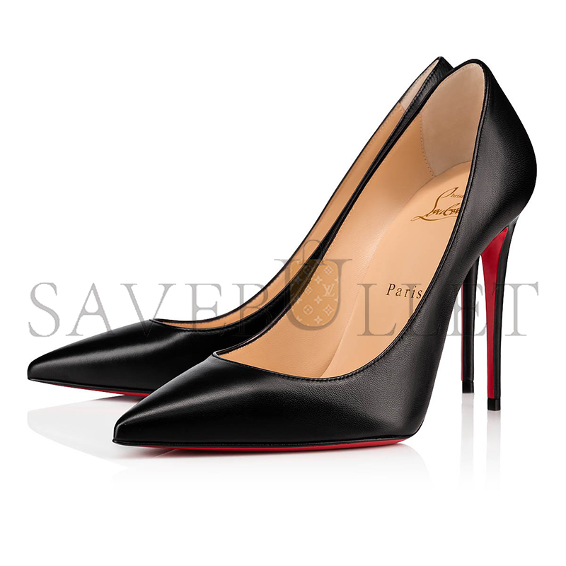 CHRISTIAN LOUBOUTIN KATE 100 MM PUMPS-NAPPA LEATHER-BLACK-WOMEN 3191410BK01 CHRISTIAN LOUBOUTIN KATE 100 MM PUMPS-NAPPA LEATHER-BLACK-WOMEN 3191410BK01