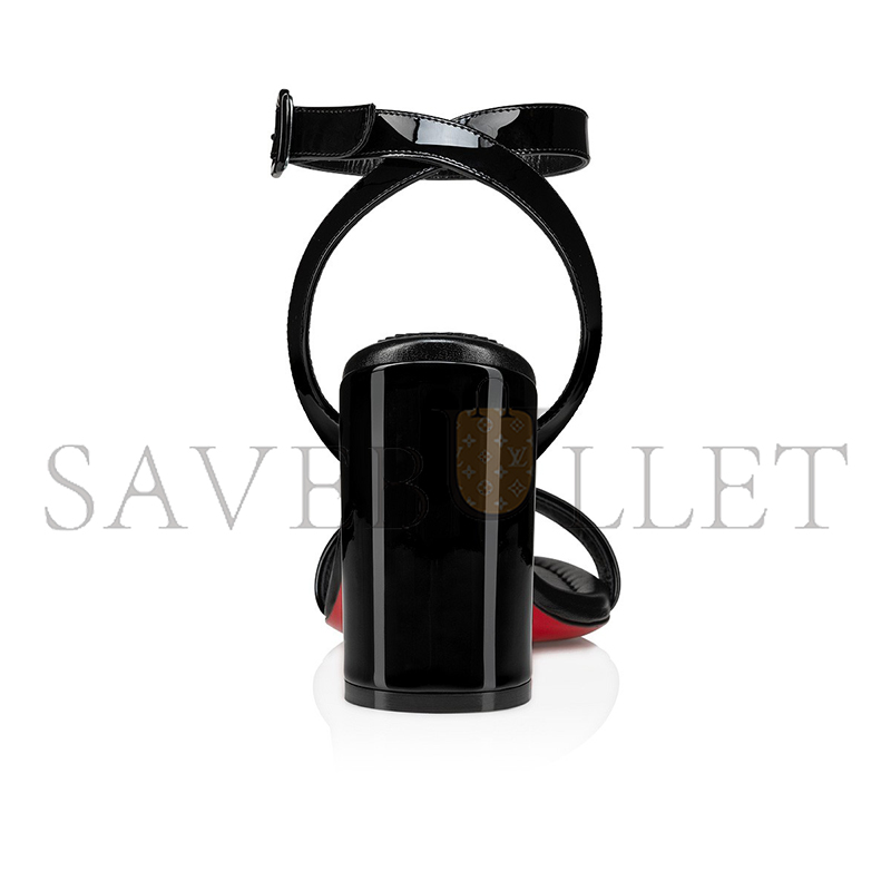 CHRISTIAN LOUBOUTIN MISS SABINA 85 MM STRAPPY SANDALS-PATENT CALF LEATHER-BLACK-WOMEN 3230530B439 CHRISTIAN LOUBOUTIN MISS SABINA 85 MM STRAPPY SANDALS-PATENT CALF LEATHER-BLACK-WOMEN 3230530B439