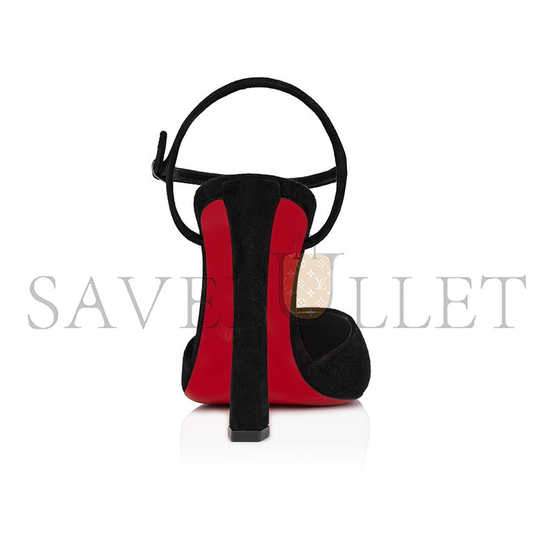 CHRISTIAN LOUBOUTIN CONDORA RIVIERA 100 MM PUMPS-VEAU VELOURS-BLACK-WOMEN 3240815B439 CHRISTIAN LOUBOUTIN CONDORA RIVIERA 100 MM PUMPS-VEAU VELOURS-BLACK-WOMEN 3240815B439