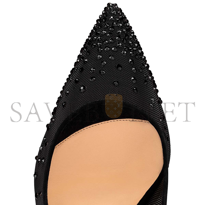 CHRISTIAN LOUBOUTIN FOLLIES STRASS 100 MM PUMPS-MESH AND STRASS-BLACK-WOMEN 1221335CM47 CHRISTIAN LOUBOUTIN FOLLIES STRASS 100 MM PUMPS-MESH AND STRASS-BLACK-WOMEN 1221335CM47