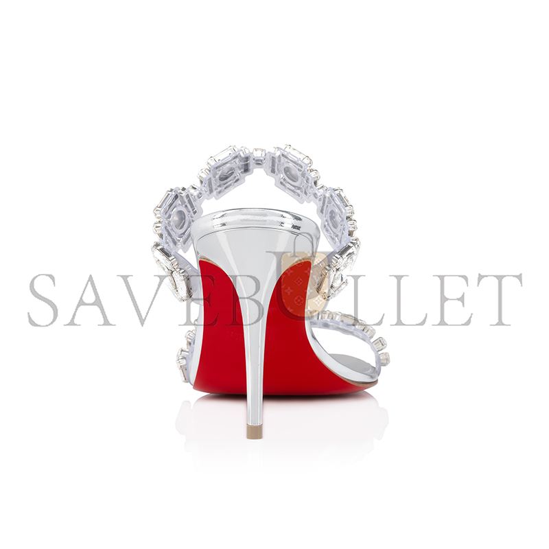 CHRISTIAN LOUBOUTIN JUST JEWEL 85 MM SANDALS-TPU AND LAMINATED CALF LEATHER-CRYSTAL-WOMEN 1250134S338 CHRISTIAN LOUBOUTIN JUST JEWEL 85 MM SANDALS-TPU AND LAMINATED CALF LEATHER-CRYSTAL-WOMEN 1250134S338