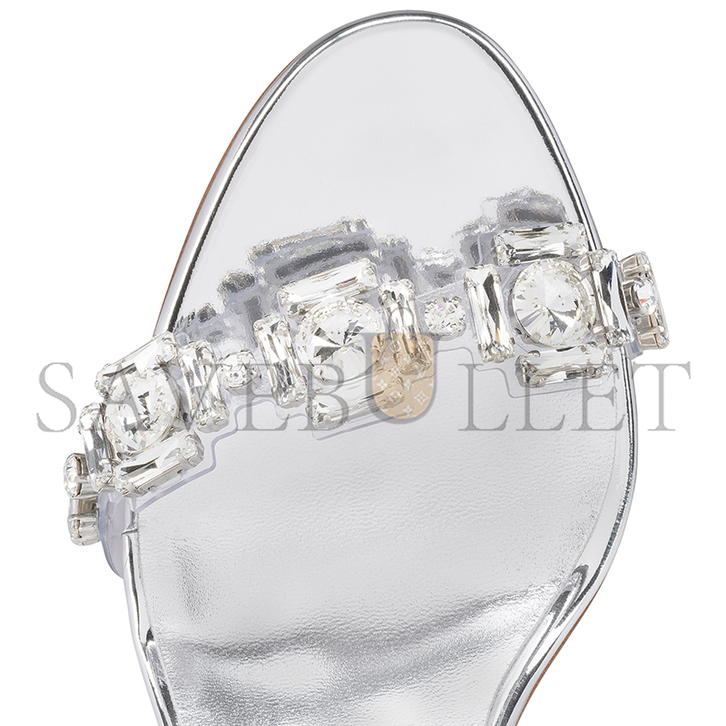 CHRISTIAN LOUBOUTIN JUST JEWEL 85 MM SANDALS-TPU AND LAMINATED CALF LEATHER-CRYSTAL-WOMEN 1250134S338 CHRISTIAN LOUBOUTIN JUST JEWEL 85 MM SANDALS-TPU AND LAMINATED CALF LEATHER-CRYSTAL-WOMEN 1250134S338