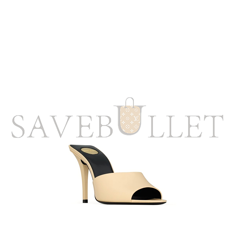 YSL ROMY MULES IN SMOOTH LEATHER 806669AACSQ9928 YSL ROMY MULES IN SMOOTH LEATHER 806669AACSQ9928