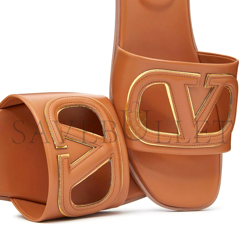 VALENTINO VLOGO CUT-OUT CALFSKIN SLIDE SANDAL 4W2S0IB0RLL_YH7 VALENTINO VLOGO CUT-OUT CALFSKIN SLIDE SANDAL 4W2S0IB0RLL_YH7