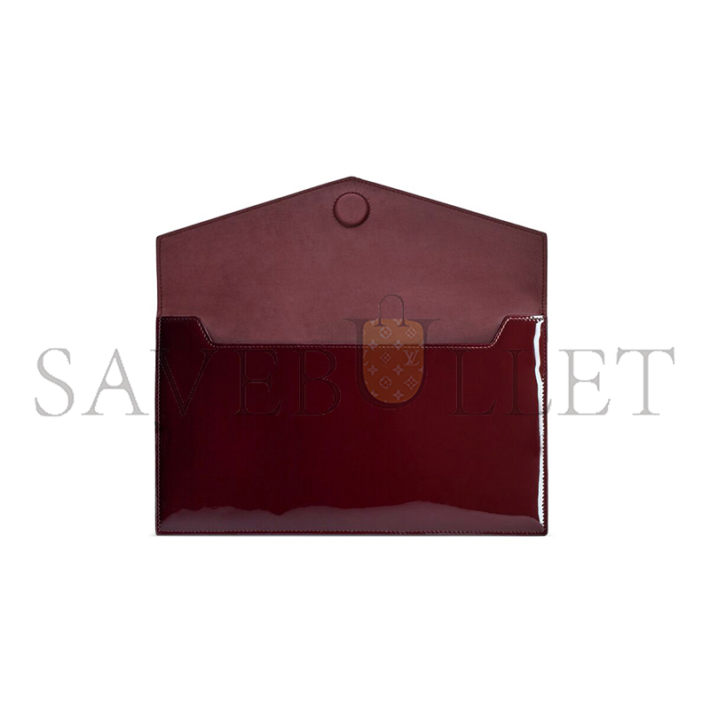 YSL UPTOWN POUCH IN PATENT LEATHER 565739B870W6413 (27*16*2cm) YSL UPTOWN POUCH IN PATENT LEATHER 565739B870W6413 (27*16*2cm)