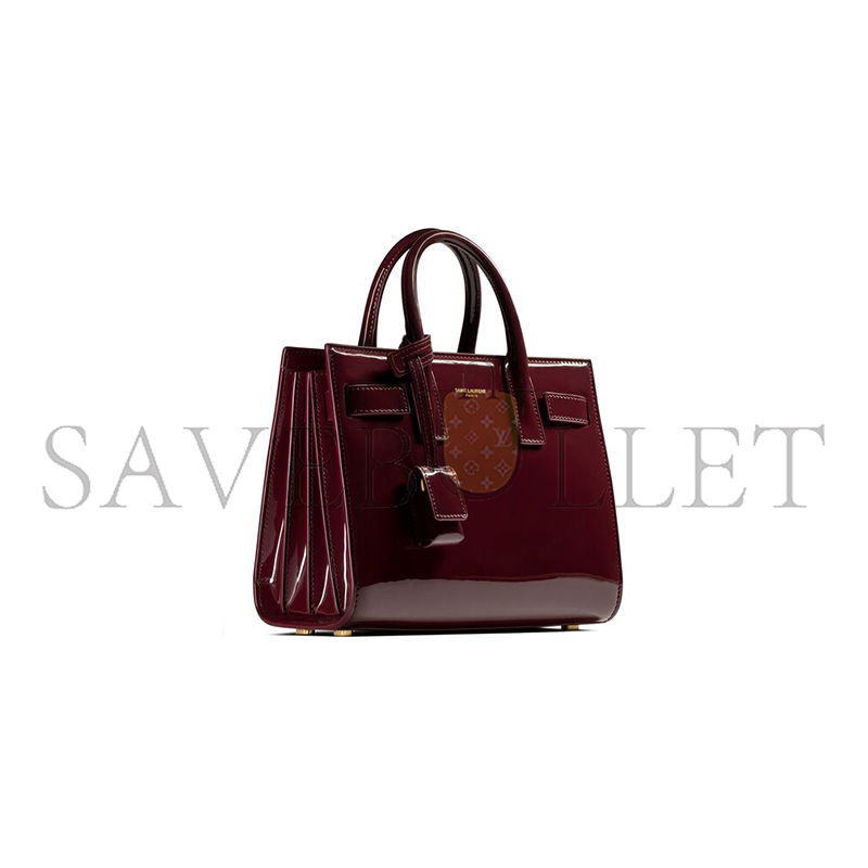 YSL SAC DE JOUR IN PATENT LEATHER-NANO 398711B870W6413 (22*18*10.5cm)