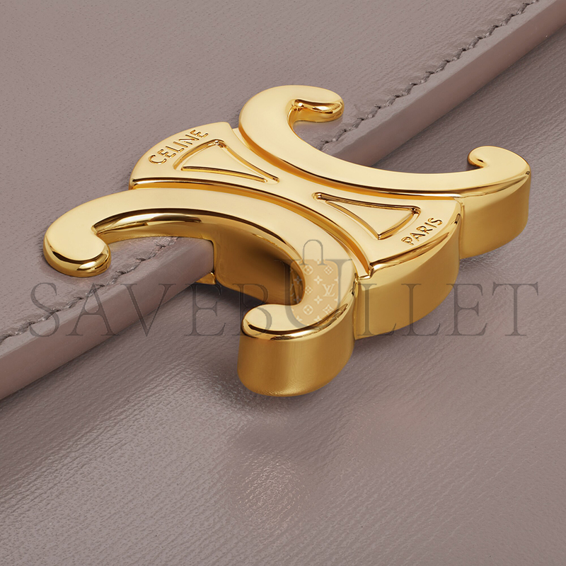 CELINE LARGE WALLET TRIOMPHE IN SHINY CALFSKIN 10E313DPV.10BL (19*10*3cm) CELINE LARGE WALLET TRIOMPHE IN SHINY CALFSKIN 10E313DPV.10BL (19*10*3cm)