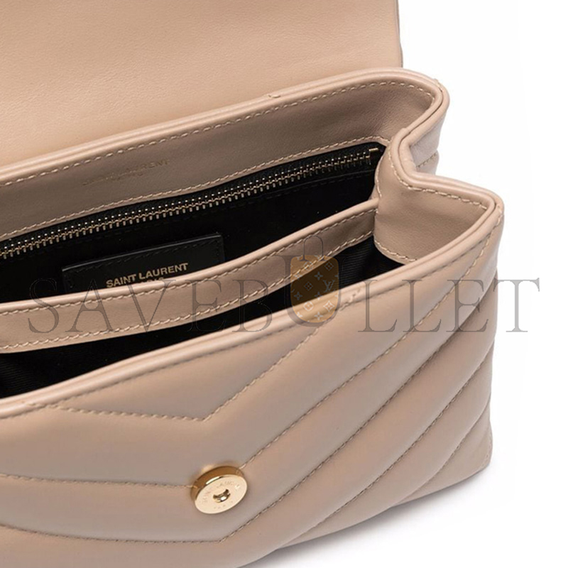 YSL TOY LOULOU SHOULDER BAG IN QUILTED LEATHER 678401DV7072721 (20*14*7cm)