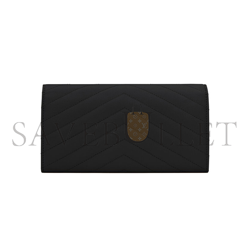 YSL CASSANDRE MATELASSÉ LARGE FLAP WALLET IN GRAIN DE POUDRE LEATHER 372264BOW021000 (19*11*3cm) YSL CASSANDRE MATELASSÉ LARGE FLAP WALLET IN GRAIN DE POUDRE LEATHER 372264BOW021000 (19*11*3cm)