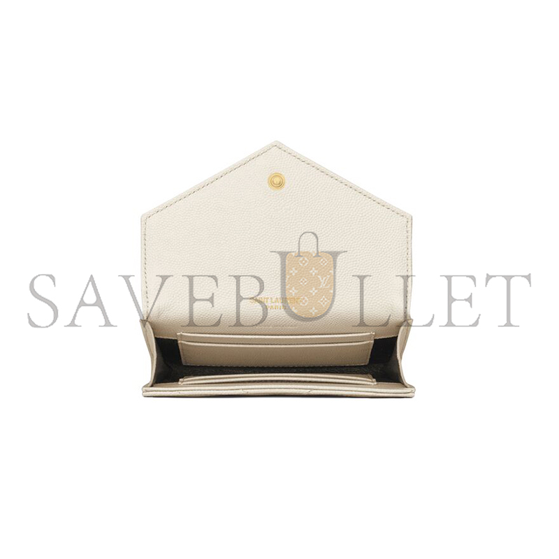 YSL CASSANDRE MATELASSÉ SMALL ENVELOPE WALLET IN GRAIN DE POUDRE LEATHER 414404BOW019207 (13.5*9.5*3cm) YSL CASSANDRE MATELASSÉ SMALL ENVELOPE WALLET IN GRAIN DE POUDRE LEATHER 414404BOW019207 (13.5*9.5*3cm)