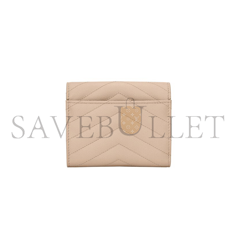 YSL CASSANDRE MATELASSÉ COMPACT TRI FOLD WALLET IN GRAIN DE POUDRE LEATHER 403943BOW012721 (12.5*10*2.5cm) YSL CASSANDRE MATELASSÉ COMPACT TRI FOLD WALLET IN GRAIN DE POUDRE LEATHER 403943BOW012721 (12.5*10*2.5cm)