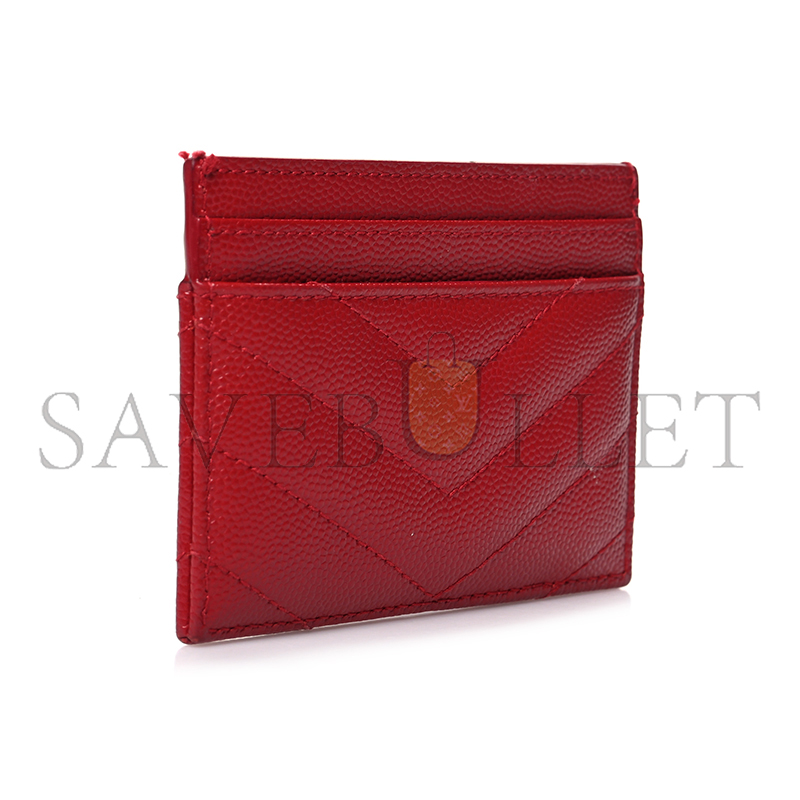 YSL CASSANDRE MATELASSÉ CARD CASE IN GRAIN DE POUDRE LEATHER 42329111000 (10.5*7.5*0.5cm)
